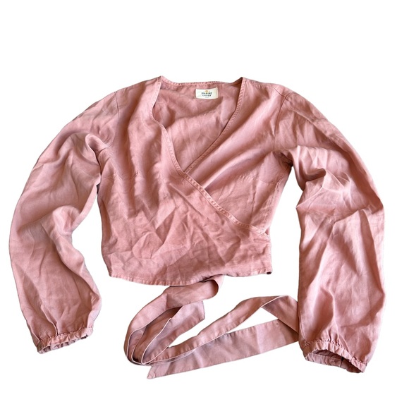 Marine Layer Tops Marine Layer Carmen Wrap Top - Picture 2 of 7